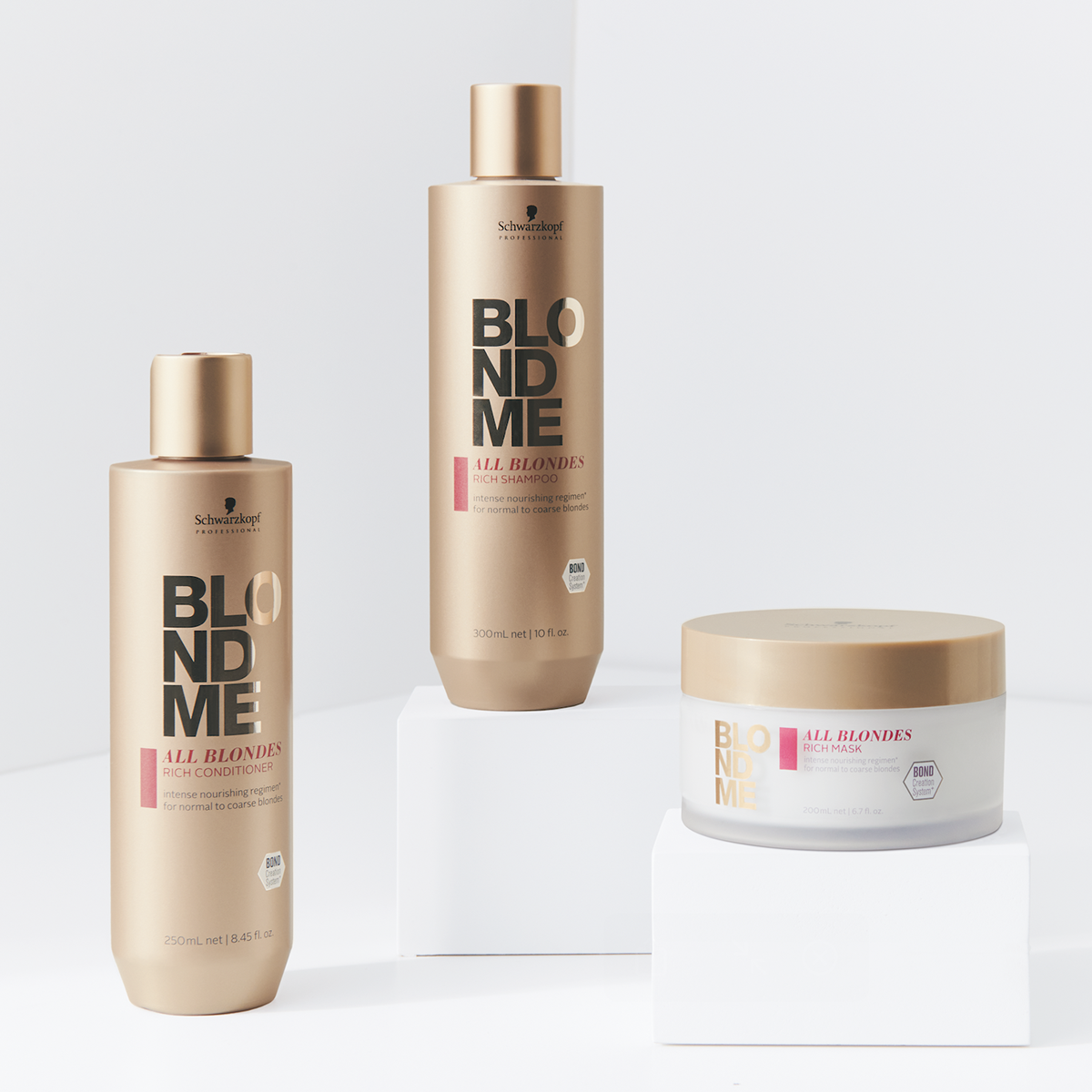 Shampoo enriquecido Blondme All Blondies 300 ml